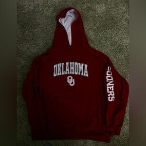 Colosseum Youth OU Sooners XL Red Pullover